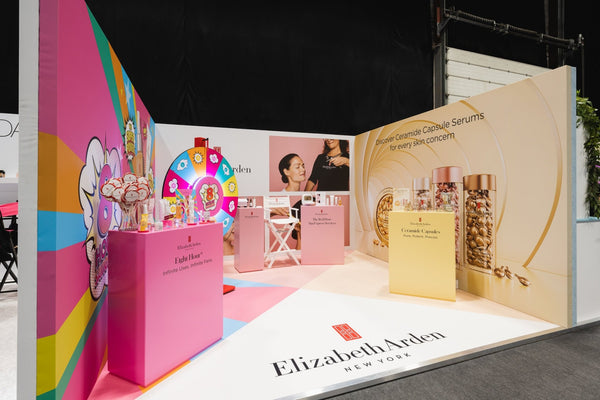 Retail Display Counter with Lockable Doors for events