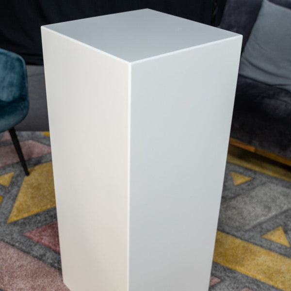 White square display plinth (strip product code)