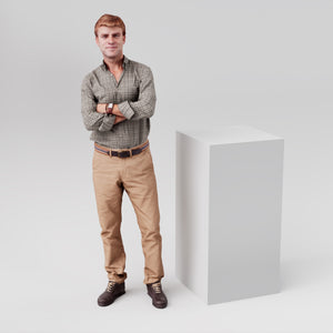 500mm x 1000mm White, Wooden Retail Display Plinth,   
