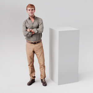 500mm x 1200mm White, Wooden Retail Display Plinth,   