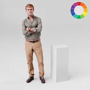 Square retail display plinth, 300mm square and 800mm tall, in white
