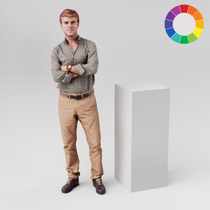 Square retail display plinth, 400mm square and 1000mm tall, in white