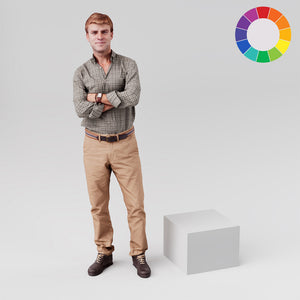 Square retail display plinth, 400mm square and 300mm tall, in white