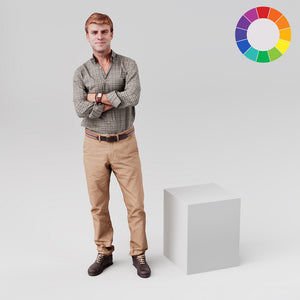Square retail display plinth, 400mm square and 500mm tall, in white