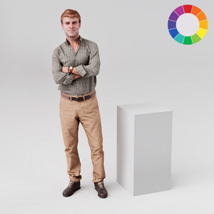 Square retail display plinth, 400mm square and 800mm tall, in white