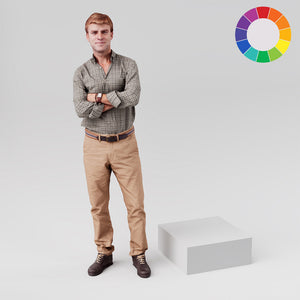 Square retail display plinth, 500mm square and 200mm tall, in white