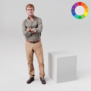 Square retail display plinth, 500mm square and 600mm tall, in white