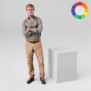 Square retail display plinth, 500mm square and 700mm tall, in white