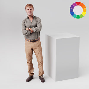 Square retail display plinth, 600mm square and 1000mm tall, in white