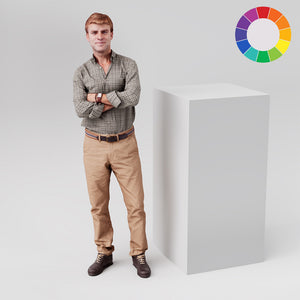 Square retail display plinth, 600mm square and 1200mm tall, in white