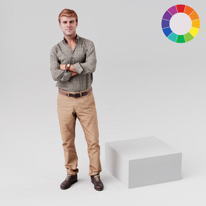 Square retail display plinth, 600mm square and 300mm tall, in white