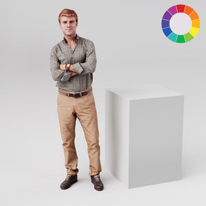 Square retail display plinth, 600mm square and 900mm tall, in white