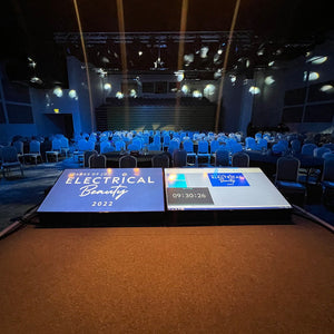 Comfort monitor hide on stage at a live event