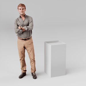 White dropped top plinth -400mm -800mm - W