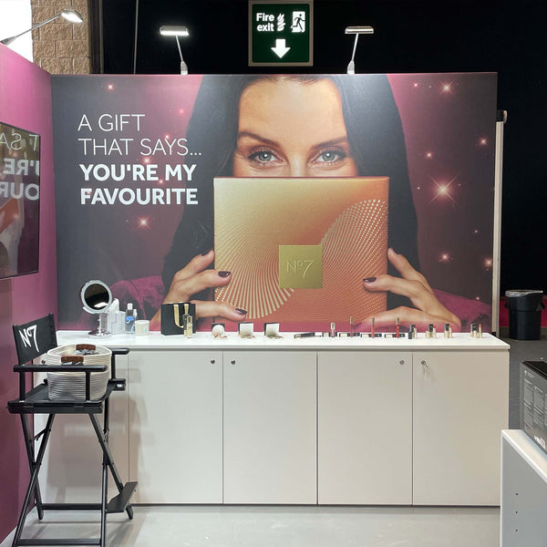 Retail Display Counter with Lockable Doors DC-01-W-D - Premier Woodshop