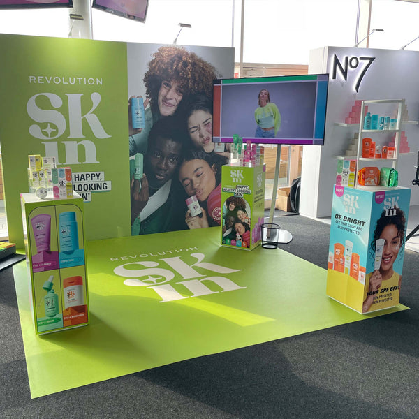 Square Retail Display Plinths PLS-300-200-W - Premier Woodshop