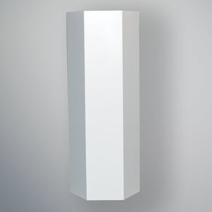 White hexagonal plinth product video thumbnail